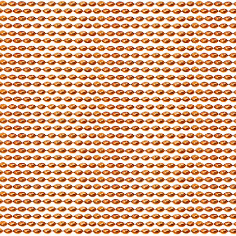 30" 7mm Orange Mardi Gras Beads (Pack of 8)