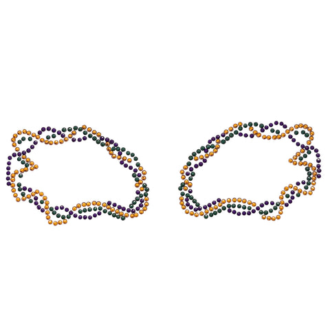 Purple,Yellow, and Green Stick On Eye Gems (Each)