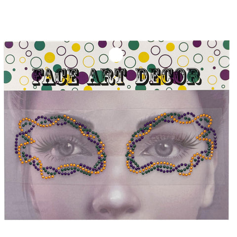 Purple,Yellow, and Green Stick On Eye Gems (Each)