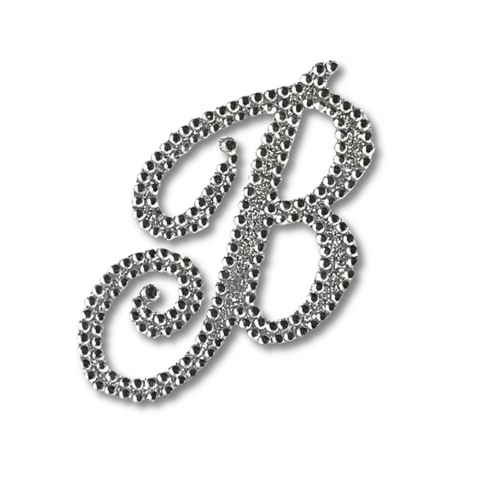 Glitter Script Letter "B" Sticker (Each)