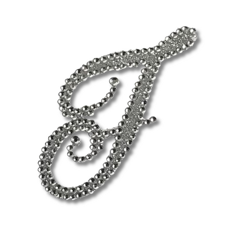 Glitter Script Letter "F" (Each)