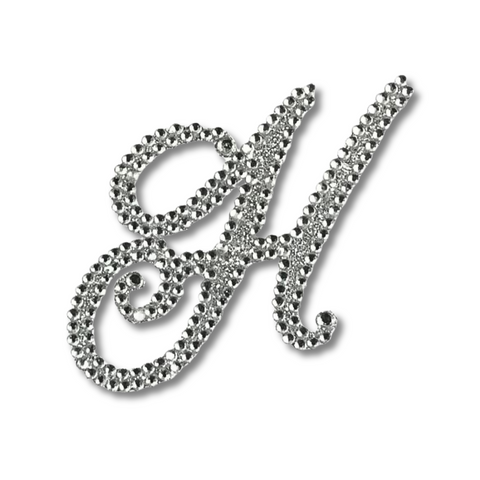 Glitter Script Letter "H" (Each)