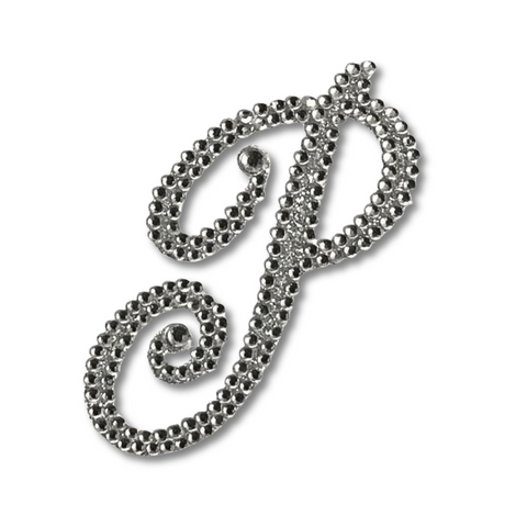 Glitter Script Letter "P" (Each)