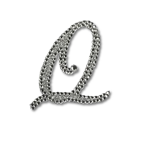 Glitter Script Letter "Q" (Each)