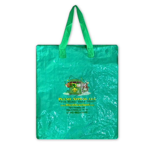 Zipper Bead Bag - Large Green (Each)