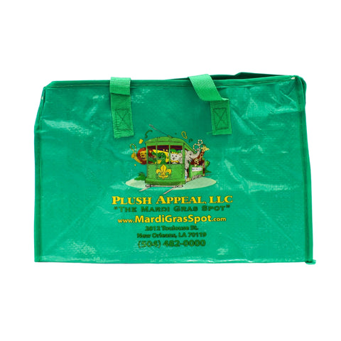 Zipper Bead Bag - Medium Green (Each)