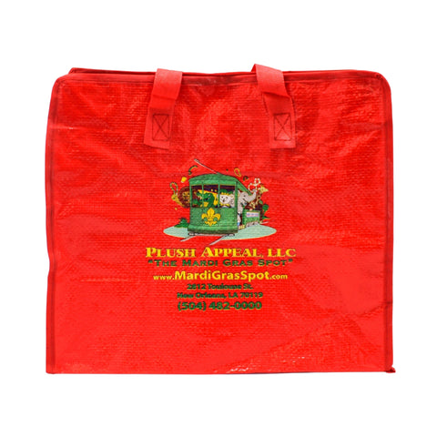 Zipper Bead Bag - Small Red (Each)