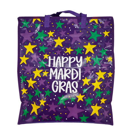 Happy Mardi Gras Star Bead Bag (Each)