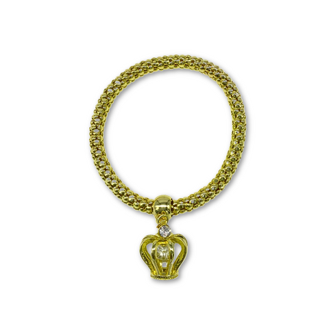 Gold Crown Charm Bracelet (Each)