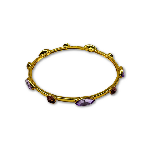 Purple and Gold Bangle Bracelet (Each)