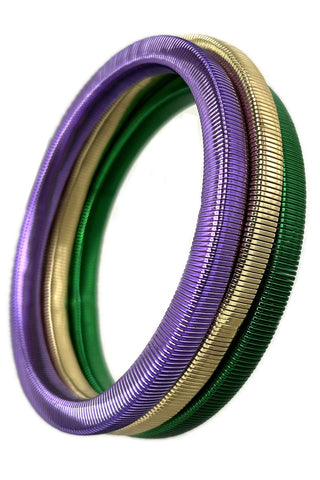 Mardi Gras Guitar String Bracelet (Pack of 3)