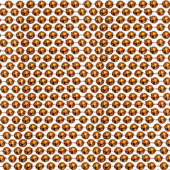 48" 12mm Round Metallic Orange Mardi Gras Beads
