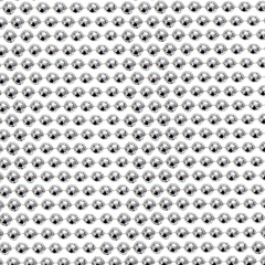 48" 12mm Round Metallic Silver Mardi Gras Beads