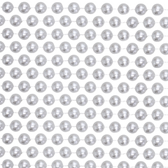 48" 14mm Round Pearl White Mardi Gras Beads