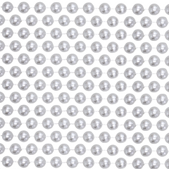 60" 16mm Round Pearl White Mardi Gras Beads