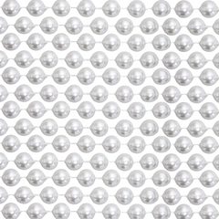 60" 18mm Round Pearl White Mardi Gras Beads