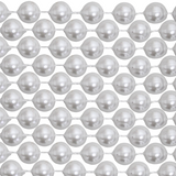 60" 22mm Round Pearl White Mardi Gras Beads