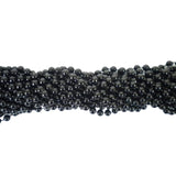 33" Round Black Mardi Gras Beads (Case - 60 Dozen)