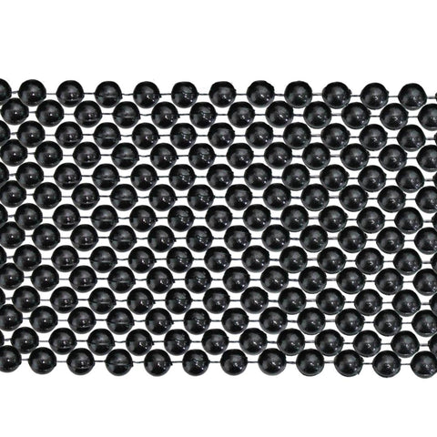 33" Round Black Mardi Gras Beads (Case - 60 Dozen)