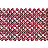 33" Round Metallic Burgundy Mardi Gras Beads (Case - 60 Dozen)
