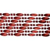 48" Swirl Metallic Red Mardi Gras Beads - Case (25 Dozen)