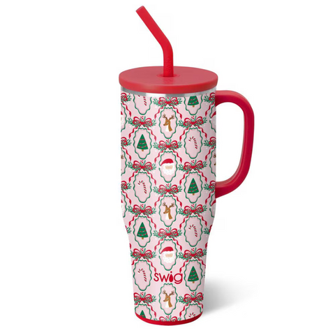 SWIG Red Christmas Cameos Mega Mug 40 oz (Each)