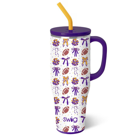 SWIG Purple and Yellow Game Day We've Got Spirit Mega Mug 40 oz (Each)