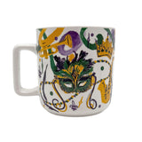 Mardi Gras Mask Ceramic Mug (Each)