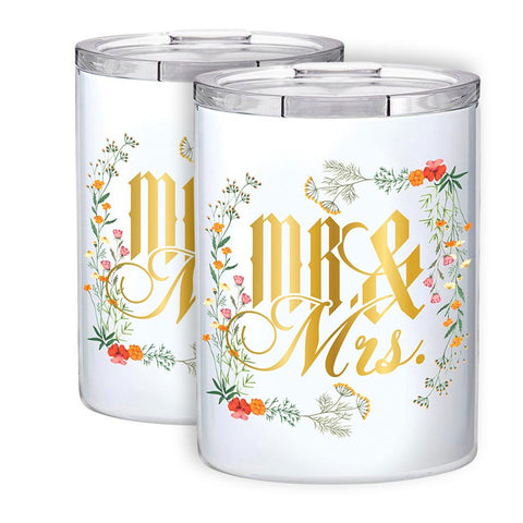 Mr. & Mrs. - Double Wall Short Tumbler (Each)