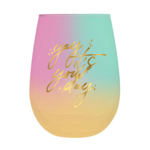 Yay Your Day - Stemless Wine Glass (Each)