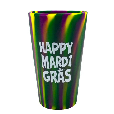 16oz Happy Mardi Gras Silicone Cup (Pack of 6)