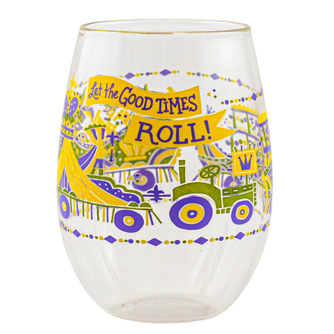 12 oz Stemless Wine - Let The Good Times Roll (Each)