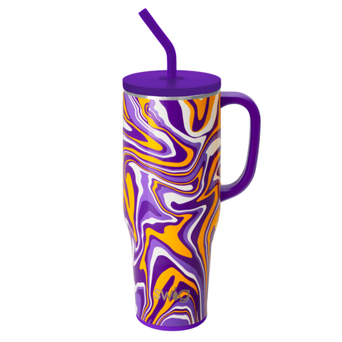 40oz Fanzone Purple + Yellow Mega Mug (Each)