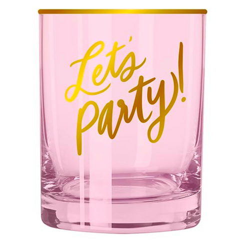 12oz Let's Party Glass DOF (Each)