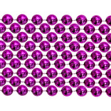 48" 10mm Round Metallic Hot Pink Mardi Gras Beads