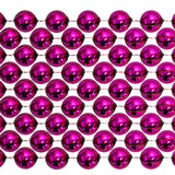 60" 12mm Hot Pink Metallic Mardi Gras Beads