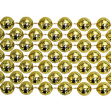 48" 16mm Round Metallic Gold Mardi Gras Beads