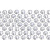 48" 16mm Round Pearl White Mardi Gras Beads