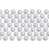 60" 16mm Round Pearl White Mardi Gras Beads