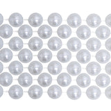 72 inch 16mm Round Pearl White Mardi Gras Beads - Dozen (12 necklaces)