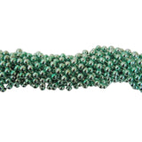 33" Round Metallic Light Green Mardi Gras Beads (Case - 60 Dozen)