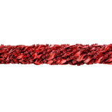 48" Swirl Metallic Red Mardi Gras Beads - Dozen (12 Necklaces)