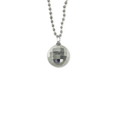 33" 7mm Silver 50mm Disco Ball Necklace (Dozen)