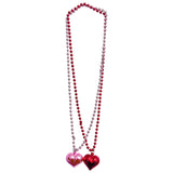 33" 7mm Heart Necklace - Assorted Colors (Dozen)
