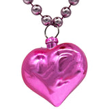 33" 7mm Heart Necklace - Assorted Colors (Dozen)