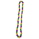 32" 13mm Eco-Friendly Purple, Green, and Yellow Felt Necklace (Dozen)