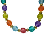 38" 12mm Clear Rainbow Bead Necklace (Each)