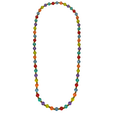 38" 12mm Clear Rainbow Bead Necklace (Dozen)