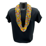 38" 12mm Clear Rainbow Bead Necklace (Dozen)