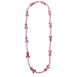 36" Light Pink Ribbon Necklace (Each)